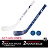 image:imageFranklin Sports NHL Mini Hockey Stick Set  NHL Team Knee Hockey Stick and Ball Set  Two Player Stick Set  Great Toy for KidsTampa Bay Lightning