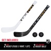 image:imageFranklin Sports NHL Mini Hockey Stick Set  NHL Team Knee Hockey Stick and Ball Set  Two Player Stick Set  Great Toy for KidsVegas Golden Knights