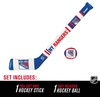 image:imageFranklin Sports NHL Team Mini Soft Hockey Stick Set  NHL Team Soft Foam Mini Hockey Stick and Ball  Great Toy for KidsNew York Rangers