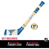 image:imageFranklin Sports NHL Team Mini Soft Hockey Stick Set  NHL Team Soft Foam Mini Hockey Stick and Ball  Great Toy for KidsSt Louis Blues