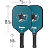 image:imageFranklin Sports NHL Team Pickleball Paddles  Official NHL Hockey Team Logo Pickleball Paddles  Signature Series 13MM Pickleball Paddle with MaxGrit  USA Pickleball USAPA ApprovedSan Jose Sharks