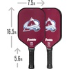 image:imageFranklin Sports NHL Team Pickleball Paddles  Official NHL Hockey Team Logo Pickleball Paddles  Signature Series 13MM Pickleball Paddle with MaxGrit  USA Pickleball USAPA ApprovedColorado Avalanche