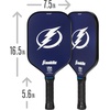image:imageFranklin Sports NHL Team Pickleball Paddles  Official NHL Hockey Team Logo Pickleball Paddles  Signature Series 13MM Pickleball Paddle with MaxGrit  USA Pickleball USAPA ApprovedTampa Bay Lightning