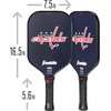 image:imageFranklin Sports NHL Team Pickleball Paddles  Official NHL Hockey Team Logo Pickleball Paddles  Signature Series 13MM Pickleball Paddle with MaxGrit  USA Pickleball USAPA ApprovedWashington Capitals