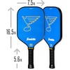 image:imageFranklin Sports NHL Team Pickleball Paddles  Official NHL Hockey Team Logo Pickleball Paddles  Signature Series 13MM Pickleball Paddle with MaxGrit  USA Pickleball USAPA ApprovedSt Louis Blues