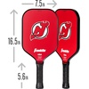 image:imageFranklin Sports NHL Team Pickleball Paddles  Official NHL Hockey Team Logo Pickleball Paddles  Signature Series 13MM Pickleball Paddle with MaxGrit  USA Pickleball USAPA ApprovedNew Jersey Devils