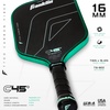 image:imageFranklin Sports PRO Pickleball Paddles  C45 Carbon Fiber Series  Official USAP  UPA Approved  Pro Player DesignDynasty Electric Mint