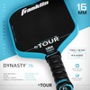 image:imageFranklin Sports Pro Pickleball Paddles  FS Tour Series Raw Carbon Fiber T700  USA Pickleball Approved  Unibody Epoxy Resin Injected Edge  Dynasty  Tempo  14mm16mm Core  Gray Blue  PinkBlue