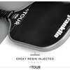 image:imageFranklin Sports Pro Pickleball Paddles  FS Tour Series Raw Carbon Fiber T700  USA Pickleball Approved  Unibody Epoxy Resin Injected Edge  Dynasty  Tempo  14mm16mm Core  Gray Blue  PinkGray