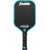 image:imageFranklin Sports Pro Pickleball Paddles  FS Tour Series Raw Carbon Fiber T700  USA Pickleball Approved  Unibody Epoxy Resin Injected Edge  Dynasty  Tempo  14mm16mm Core  Gray Blue  PinkBlue
