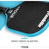 image:imageFranklin Sports Pro Pickleball Paddles  FS Tour Series Raw Carbon Fiber T700  USA Pickleball Approved  Unibody Epoxy Resin Injected Edge  Dynasty  Tempo  14mm16mm Core  Gray Blue  PinkBlue