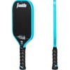 image:imageFranklin Sports Pro Pickleball Paddles  FS Tour Series Raw Carbon Fiber T700  USA Pickleball Approved  Unibody Epoxy Resin Injected Edge  Dynasty  Tempo  14mm16mm Core  Gray Blue  PinkBlue