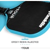 image:imageFranklin Sports Pro Pickleball Paddles  FS Tour Series Raw Carbon Fiber T700  USA Pickleball Approved  Unibody Epoxy Resin Injected Edge  Dynasty  Tempo  14mm16mm Core  Gray Blue  PinkBlue
