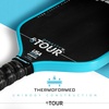 image:imageFranklin Sports Pro Pickleball Paddles  FS Tour Series Raw Carbon Fiber T700  USA Pickleball Approved  Unibody Epoxy Resin Injected Edge  Dynasty  Tempo  14mm16mm Core  Gray Blue  PinkBlue