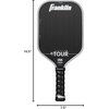 image:imageFranklin Sports Pro Pickleball Paddles  FS Tour Series Raw Carbon Fiber T700  USA Pickleball Approved  Unibody Epoxy Resin Injected Edge  Dynasty  Tempo  14mm16mm Core  Gray Blue  PinkGray