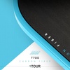 image:imageFranklin Sports Pro Pickleball Paddles  FS Tour Series Raw Carbon Fiber T700  USA Pickleball Approved  Unibody Epoxy Resin Injected Edge  Dynasty  Tempo  14mm16mm Core  Gray Blue  PinkBlue
