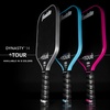 image:imageFranklin Sports Pro Pickleball Paddles  FS Tour Series Raw Carbon Fiber T700  USA Pickleball Approved  Unibody Epoxy Resin Injected Edge  Dynasty  Tempo  14mm16mm Core  Gray Blue  PinkPink