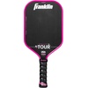 image:imageFranklin Sports Pro Pickleball Paddles  FS Tour Series Raw Carbon Fiber T700  USA Pickleball Approved  Unibody Epoxy Resin Injected Edge  Dynasty  Tempo  14mm16mm Core  Gray Blue  PinkPink