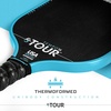 image:imageFranklin Sports Pro Pickleball Paddles  FS Tour Series Raw Carbon Fiber T700  USA Pickleball Approved  Unibody Epoxy Resin Injected Edge  Dynasty  Tempo  14mm16mm Core  Gray Blue  PinkBlue