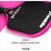 image:imageFranklin Sports Pro Pickleball Paddles  FS Tour Series Raw Carbon Fiber T700  USA Pickleball Approved  Unibody Epoxy Resin Injected Edge  Dynasty  Tempo  14mm16mm Core  Gray Blue  PinkPink