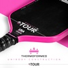 image:imageFranklin Sports Pro Pickleball Paddles  FS Tour Series Raw Carbon Fiber T700  USA Pickleball Approved  Unibody Epoxy Resin Injected Edge  Dynasty  Tempo  14mm16mm Core  Gray Blue  PinkPink