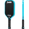 image:imageFranklin Sports Pro Pickleball Paddles  FS Tour Series Raw Carbon Fiber T700  USA Pickleball Approved  Unibody Epoxy Resin Injected Edge  Dynasty  Tempo  14mm16mm Core  Gray Blue  PinkBlue