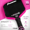 image:imageFranklin Sports Pro Pickleball Paddles  FS Tour Series Raw Carbon Fiber T700  USA Pickleball Approved  Unibody Epoxy Resin Injected Edge  Dynasty  Tempo  14mm16mm Core  Gray Blue  PinkPink
