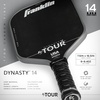 image:imageFranklin Sports Pro Pickleball Paddles  FS Tour Series Raw Carbon Fiber T700  USA Pickleball Approved  Unibody Epoxy Resin Injected Edge  Dynasty  Tempo  14mm16mm Core  Gray Blue  PinkGray