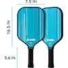 image:imageFranklin Sports Pro Pickleball Paddles  Signature Series Pro Pickleball Paddle with MaxGrit Surface  USA Pickleball USAPA Approved Tournament Pickleball Paddles  13mm  16mm Polypropylene CoresPro Player  Blue