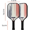 image:imageFranklin Sports Pro Pickleball Paddles  Signature Series Pro Pickleball Paddle with MaxGrit Surface  USA Pickleball USAPA Approved Tournament Pickleball Paddles  13mm  16mm Polypropylene CoresPro Player  White