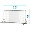 image:imageFranklin Sports Soccer Rebounder  Tournament Steel Rebounding Net  Perfect for Backyard Practice and Training  12 x 6 amp 6 x 412 x 6  Black