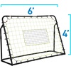 image:imageFranklin Sports Soccer Rebounder  Tournament Steel Rebounding Net  Perfect for Backyard Practice and Training  12 x 6 amp 6 x 46 x 4  Black
