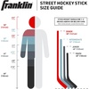 image:imageFranklin Sports Street Hockey Sticks  Ambush Junior Street Hockey Stick  Wood and Fiberglass Shaft  ABS Blade  One Piece Stick  46 52 58BlackGreen  Power