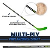image:imageFranklin Sports Street Hockey Sticks  Ambush Junior Street Hockey Stick  Wood and Fiberglass Shaft  ABS Blade  One Piece Stick  46 52 58BlackGreen  Power