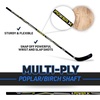 image:imageFranklin Sports Street Hockey Sticks  Ambush Junior Street Hockey Stick  Wood and Fiberglass Shaft  ABS Blade  One Piece Stick  46 52 58BlackYellow  Power