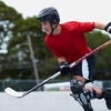 image:imageFranklin Sports Street Hockey Sticks  Ambush Junior Street Hockey Stick  Wood and Fiberglass Shaft  ABS Blade  One Piece Stick  46 52 58Multi  Ambush