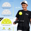 image:imageFranklin Sports Training Pickleballs  Training Pickleballs for Beginners  Skill Practice  69mm or 80mm Outdoor Pickleballs  Pickleball 3 Pack  Optic Yellow80MM
