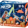 image:imageNERF Fencing Duel Swords Set  Kids Retractable Fencing Swords  Integrated Knockdown Targets  Glow in The Dark Light Up for Play Duels  2 Player Game for Kids