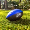 image:imageNERF Kids Foam Football  Pro Grip Youth Soft Foam Ball  Indoor  Outdoor  Small NERF Foam Football  9 Inch Youth Sized Ball  Blue  BlackBlue