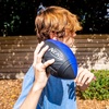 image:imageNERF Kids Foam Football  Pro Grip Youth Soft Foam Ball  Indoor  Outdoor  Small NERF Foam Football  9 Inch Youth Sized Ball  Blue  BlackBlue