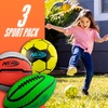image:imageNerf Mini Foam Sports Ball Set  Foam Football Soccer Ball  Basketball Soft Sports Toy for KidsGreenOrangeYellow
