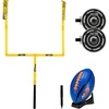 image:imageFranklin Sports Authentic Steel Football Goal Post 85 x 55  Post for Kids  Football Goal Post Set  Kicking Field Goals  Youth Football Set  Portable Football Goal PostNerf Goal Post Set