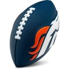image:imageFranklin Sports NFL Football  Kids Foam Football  Soft Junior Size 85 Ball with 3D Logos  Perfect for Gameday  TailgatesDenver Broncos