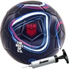 image:imageFranklin Sports Official US Soccer Federation USSF Soccer Ball  Pump  Size 5 Regulation Ball for Youth  Adult Players  Premium Cover  Construction  Perfect for Matches  Training  Navy