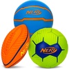 image:imageNerf Mini Foam Sports Ball Set  Foam Football Soccer Ball  Basketball Soft Sports Toy for KidsOrangeGreenBlue