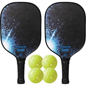 image:imageFranklin Pickleball 2 Player Carbon Fiber Paddle and X40 Pickleball Set  2 Carbon Fiber Paddles  4 X40 Balls  USA Pickleball ApprovedOne Size