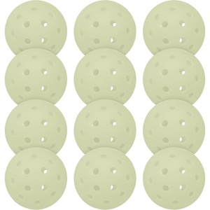 image:imageFranklin Sports Glow in The Dark Outdoor Pickleballs  Light Up Pickleball Balls for Nighttime Pickleball  Glow in The Dark Green Pickleball Balls  Charge in Indoor Light  SunlightGlow in the dark