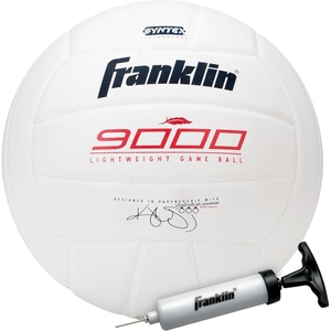 image:imageFranklin Sports Indoor Training  Match Volleyballs  Premium 9000  6000 Official Size Adult  Youth  Ball  Air PumpLightweight Volleyball