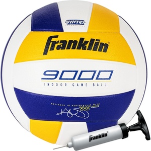 image:imageFranklin Sports Indoor Training  Match Volleyballs  Premium 9000  6000 Official Size Adult  Youth  Ball  Air PumpPremium Game Volleyball