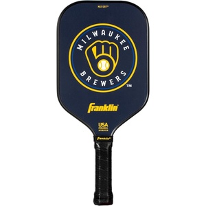 image:imageFranklin Sports MLB Team Pickleball Paddles  Official MLB Baseball Team Logo  Colors Pickleball Paddles  Signature Series 13MM Pickleball Paddle with MaxGrit  USA Pickleball USAPA ApprovedMilwaukee Brewers